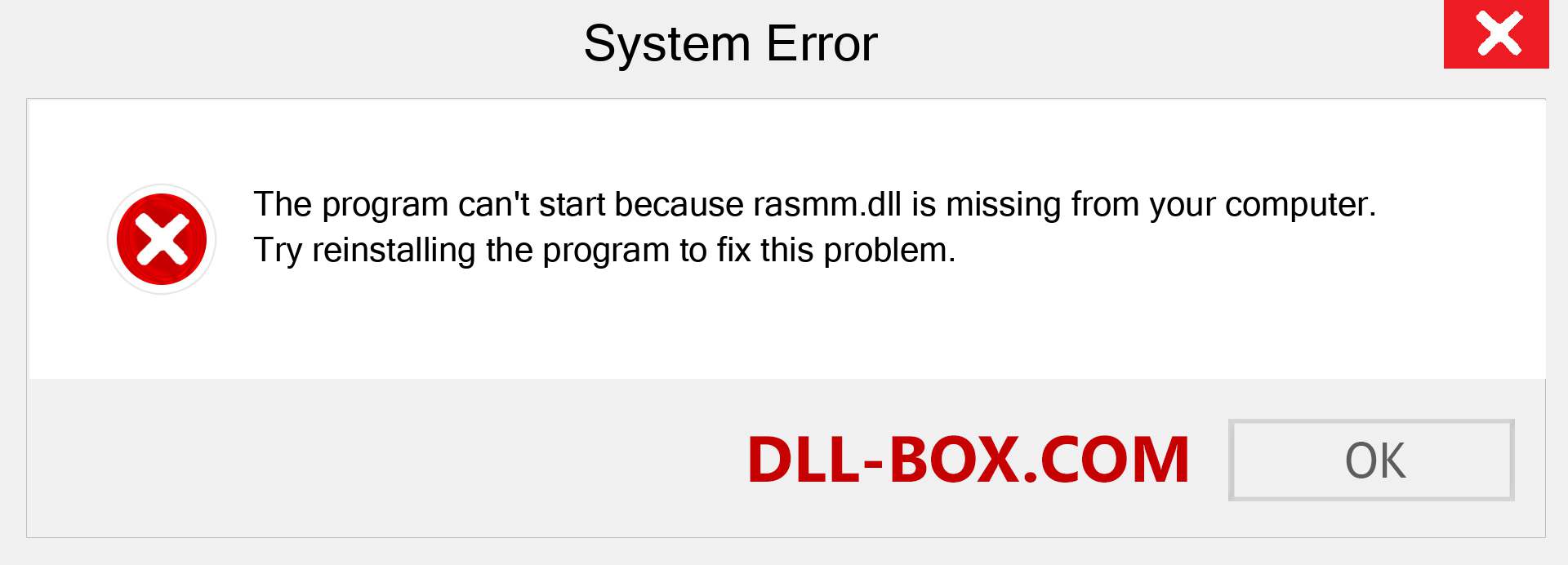  rasmm.dll file is missing?. Download for Windows 7, 8, 10 - Fix  rasmm dll Missing Error on Windows, photos, images
